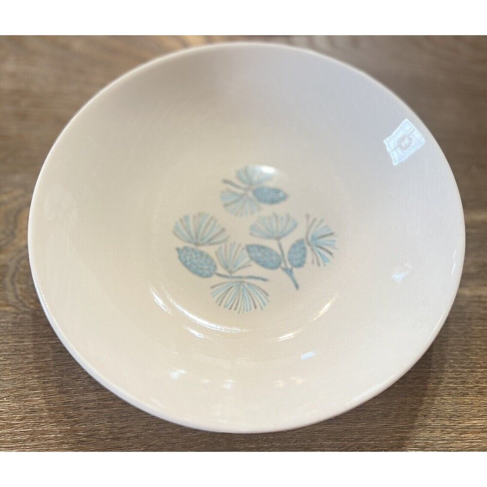 Vintage Marcrest Blue Spruce 9” Serving Bowl MCM Stoneware Blue Nordic MCM